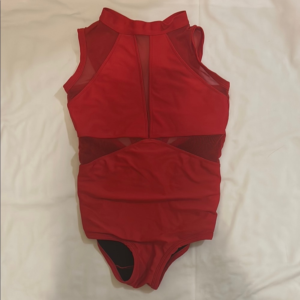 Five Red leotard
